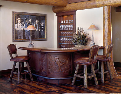 Semi Circular Bar with Elk Detail