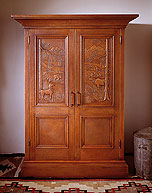 Yellowstone Woodland Armoire with Tetons, Elk, Deer, Buffalo scene