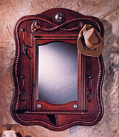 Leather Roper II Mirror